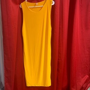 Love Nation Yellow Midi Dress